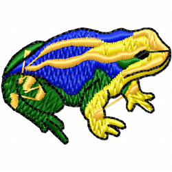 Frogs Embroidery Design 10